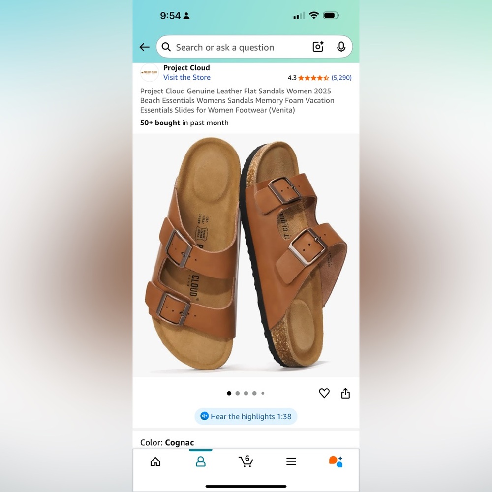 Project cloud flat sandals - Picture 2 of 5